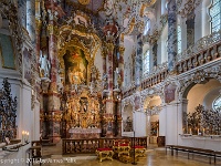 The Wieskirche  The chancel is considered to one of the most beautiful rococo chancels in the world