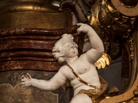 The Wieskirche  Cherub on the left of the "Scourged Savior"