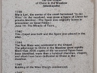 The Wieskirche  Plaque in the  "Old chapel of Christ in the meadow"