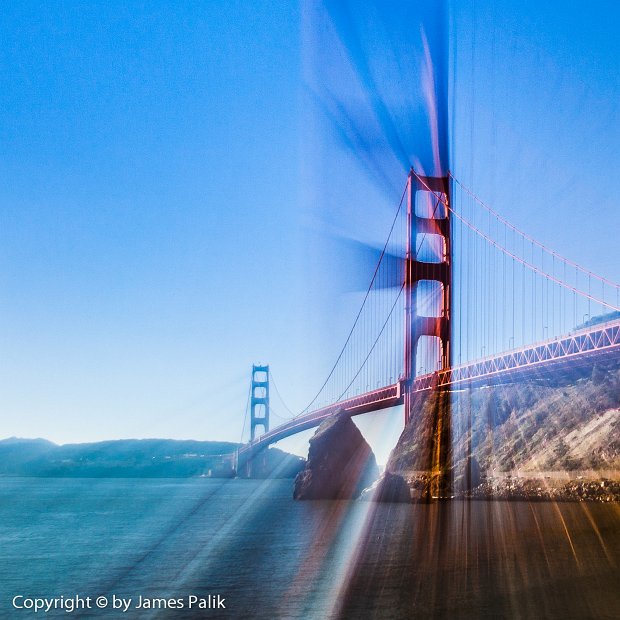 Golden Gate Bridge from Fort Baker, Sausalito - 1078